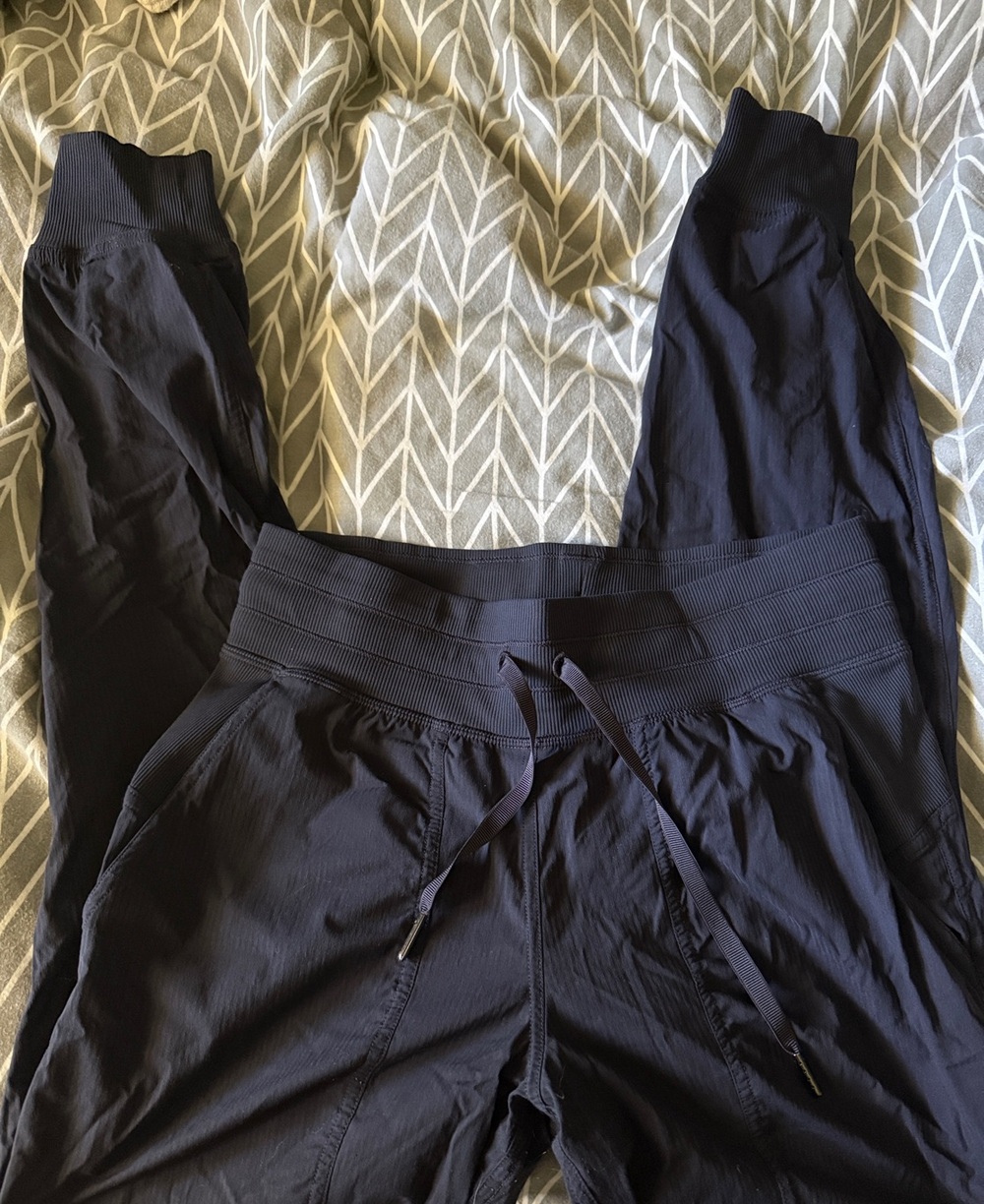 lululemon athletica Navy Drawstring High-Waist Joggers
